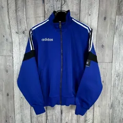 OLD adidas 90s アディダス スタンドネック ハイネック 3本ライン フルジップ ジャージ トラックジャケット メンズ L サイズ