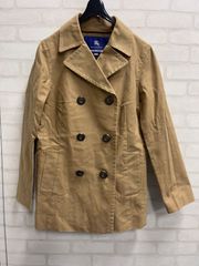 最終値下げ BURBERRY BLUE LABEL バーバリー ブルー レーベル チェック ピーコート ビームス