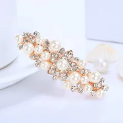【在庫処分】ヘアクリップ ヘアピン パール バレッタ 真珠 髪留め キラキラ 髪飾り mefeny ヘアアクセサリー レディース 結婚式
