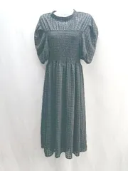 ◇ LAF FMO 半袖 ロング丈 ワンピース サイズ表記なし ブラック レディース E  【1405140025392】