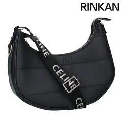 CELINE セリーヌ　アヴァ　キルテッドソフトナイロンショルダーバッグ　美品 セリーヌ オムの三日月型バッグ「アヴァ」新作、キルティング