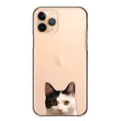 Android One S7 ケース カバー アンドロイドワンS7 スマホケース ハードケース ねこ 猫 ネコ 子猫 黒猫 白猫 キジトラ オッドアイ かわいい 透明 クリア カラー05