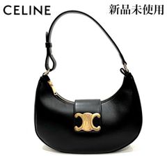 【新品未使用】CELINE セリーヌ ミディアム AVA アヴァ トリオンフ ワンショルダーバッグ ハンドバッグ スムースカーフスキン ブラック 黒 BLACKPINK リサ使用