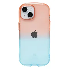 iFace Look in Clear Lolly iPhone 15 ケース (ストロベリー/アクア)【アイフェイス アイフォン15 用 iphone15 用 カバー 韓国 耐衝撃 透明 ストラップホール】