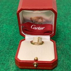 〇【中古美品】カルティエ Cartier マイヨン パンテール リング 750 55 4P ダイヤ SC3800