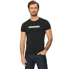 74 EMPORIO ARMANI エンポリオアルマーニ 111035 3F517 ブラック Tシャツ ロゴ 半袖