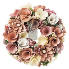 ☆ ストロベリーミルク ☆ ナチュラルリース M ナチュラルリース M リース 造花 お花 フラワーアレンジメント プリザーブドフラワー フラワーギフト 箱入り 年中 オールシーズン 玄関 おしゃれ オシャレ リビング 可愛い かわいい インテリア 雑貨
