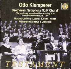 英CD Philharmonia Orchestra, Hans Hotter, Ludwig van Beethoven, Otto Klemperer, Christa Ludwig, Philharmonia Chorus, Aase Nordmo-L?