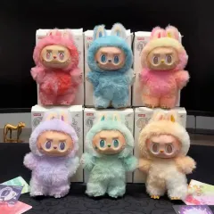 新品 Labubu 3代目 ラブブ ぬいぐるみストラップ 3代目 Labubu キーホルダー Labubuバッグ装飾  ブラインドボックスlabubu big into Energy min#