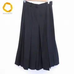 DIOR ディオール 23AW ASYMMETRIC PLEATED SKIRT WITH LACE-UP DETAIL 257J68A3332 アシンメトリックプリーツレースアップスカート ベージュ レディース67センチ裾幅