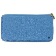 大人気☆Valextra☆長財布☆ラウンドファスナー☆レザー☆ターコイズ 