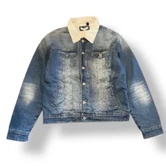 ビンテージ ★デニムジャケット ★90s ★Gジャン ★used ★古着 ★Vintage ★アメカジ ★ネイビー ★オールド ★ストリート ★スケーター  ★アウター ★ブルゾン ★デニムボアジャケット ★ボア ★短丈 ★ショート丈