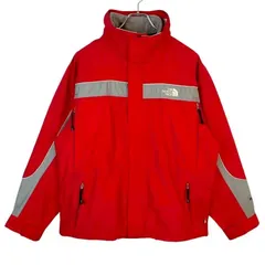 ノースフェイスTHE NORTH FACEハイベントHYVENTマウンテンジャケットナイロンジャケット取り外し可能フリースライナーロゴ刺繍テック系アウトドアキャンプクライミング赤レッド白ホワイト灰色グレーvintageヴィンテージ50801