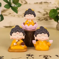 仏陀 置物 オブジェ 6点セット 開運 風水 幸運 健康 運気向上 繁栄 伝統的 金運 財運 商売?盛 厄除け 幸福 プレゼント ギフト インテリア 玄関 オフィス