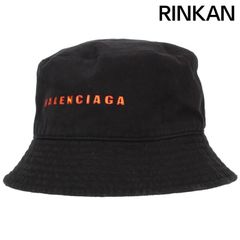 バレンシアガ  794893 410B2 ロゴ刺繍バケットハット メンズ L