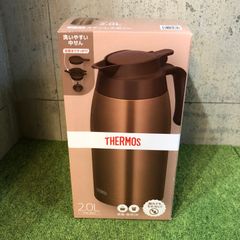 C7743 【未使用品】THERMOS サーモス ステンレスポット TTB-2001 容量:2.0L ブラウンゴールド