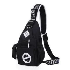 ボディバッグ レディース メンズ 斜めがけ ショルダーバッグ ウエストバッグ ワンショルダーバッグ おしゃれ 多機能 防水 軽量 男女兼用 (ブラック)