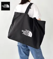 THE NORTH FACE ノースフェイス TNFショッパーバッグ  L ラージ 大容量 エコバッグ 買い物 かばん 旅行 アウトドア 収納 ブラック色 海外限定