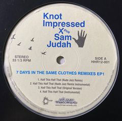 レア倉庫ストック新品送料込‼️Knot Impressed & Sam Judah / 7 Days In The Same Clothes Remixes 1