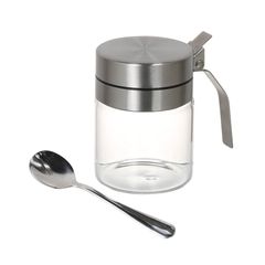 ダルトン(Dulton) スパイスジャー ウィズ スプーン 300ml ワンタッチ ふた付き 調味料入れ 保存容器 R615-737