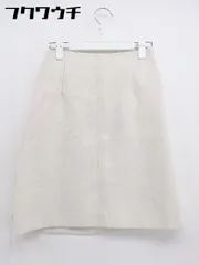 ◇ fredy emue フレディ エミュ NOLLEY'S サイドジップ 膝丈 台形 スカート サイズ36 アイボリー レディース 【中古】 【1105200002454】のサムネイル