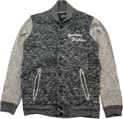 Dickies ☆ ディッキーズ デザイン スウェット ジャケット ブルゾン グレー レディース M 秋冬 オシャレ ストリート アメカジ 女子■DC297のサムネイル