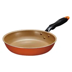 エバークック フライパン 26cm ガス火専用 軽量 600ｇ オレンジ ドウシシャ [単品 オレンジ] [26cm フライパン]