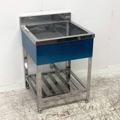 未使用B品 1槽シンク W600×D600×H800 流し台 ステンレスシンク 業務用シンク 厨房