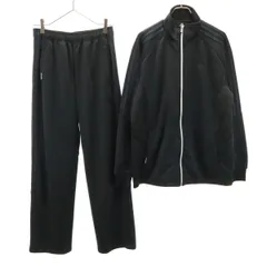 adidas アディダス トレーニング トラックジャケット 上下 セットアップ S 黒 ジャージ 3ライン メンズ 古着