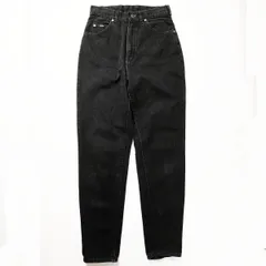 90's USA製 リー Lee 305 ブラック デニムパンツ (6MED) 黒 ストレート 90年代 アメリカ製 オールド 旧タグ レディース アメリカ古着 USED  ビンテージ ヴィンテージ