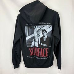 SCARFACE UNIVERSAL CITY STUDIOS アルパチーノ プリント パーカー フーディ 裏起毛 サイズS  07030213 861