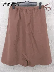 ◇ merlot メルロー ウエストゴム ハーフ パンツ ブラウン レディース 【中古】 【1002800510436】のサムネイル
