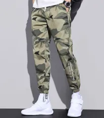 大人気♡ウィンドブレーカー ジョガーパンツ♡迷彩パンツ（カーキ）Ｌ　メンズ