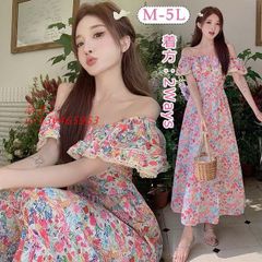 ワンピース 大きいサイズ オフショルダー 花柄 半袖 大人かわいい 着やせ Aライン ぽっちゃり 夏ワンピ  vii3y465963
