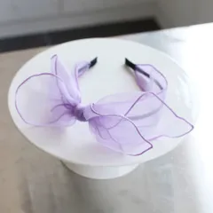 ☆ ラベンダー ☆ フリー ☆ スエカチューシャ(パステル) カチューシャ キッズ リボン 大きめ リボンカチューシャ 髪飾り 女の子 子供 子ども こども ピアノ発表会 かわいい プリンセス カジュアル ダンス 夏 シンプル パステル ヘアアレンジ