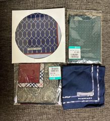 BURBERRY2枚・デパート購入・TANINO CRISCI　ハンカチ4枚セット