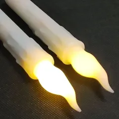 ２本 ちらつき ledライト 電池式　ledキャンドル　led蝋燭　leロウソク　led　キャンドル　蝋燭　ロウソク　ろうそく　テーブルライト　電池　置物　飾り　インテリア　北欧　北欧インテリア　韓国インテリア　ハロウィン　クリスマス　白
