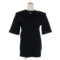 オフホワイト OFF WHITE 21AW ショルダーパッド ロゴTシャツ カットソー 38 黒 ブラック OWAD142R21FAB001 国内正規のサムネイル