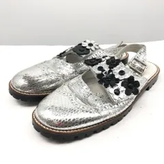 【中古】COMME des GARCONS ウイングチップフラワー シルバー サイズ24.5cm コムデギャルソン[17]のサムネイル