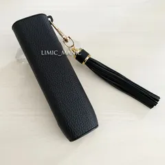 アイコス イルマワン / イルマiワン専用 ケース レザー IQOS ILUMA ONE タッセル付き ブラック 黒 黒色 保護カバー おしゃれ かわいい