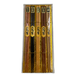 【川端商店：在庫一掃セール】未使用/新品_大人用_箸⑤_5膳セット