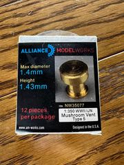 【Alliance Model Works】（NW35077）1/350 日本海軍 ﾏｯｼｭﾙｰﾑ型 通風筒5