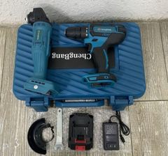新品 21V充電式 電動グラインダーインパクトレンチ 電気ドリル 2点セット長時間連続作業が 正反転切替 バッテリー付き在庫処分 電動工具