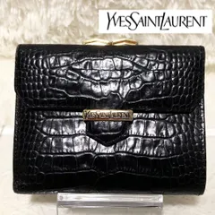 イヴ・サンローラン　YSL　がま口　二つ折り　長財布　レザー 2025年最新】イブサンローラン 財布 がま口の人気アイテム