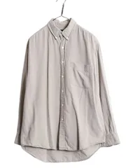 【お得なクーポン配布中!】 90s OLD GAP オックスフォード 長袖 ボタンダウン シャツ メンズ XL 無地 オールド ギャップ コットン ポケット付き 大きいサイズ ベージュ