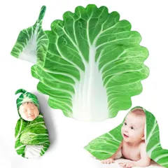 SALUDABLE おくるみ 出産祝い 男の子 女の子 ベビー用品 新生児 出産準備 ベビーグッズ (白菜)