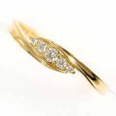 K18YG　リング　ring　指輪　16.5号　ダイヤ　0.10　総重量約1.8g