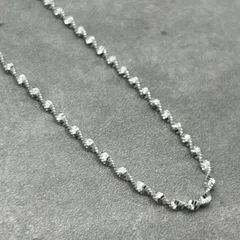 イタリア製 シルバー925 Sterling ツイストチェーンネックレス/軽研磨