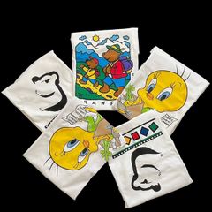 ヴィンテージ　LOONEY TUNES TULTEX BANFF Weiss ルーニーテューンズ ヴィンテージTシャツ5枚セット トゥイーティー 半袖 くま コアラ Sサイズ2枚 Mサイズ2枚 Lサイズ1枚