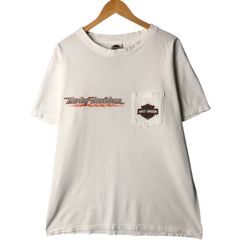 古着 00年代 ハーレーダビッドソン Harley-Davidson ファイヤーパターン モーターサイクル バイクTシャツ メンズL相当/eaa568131